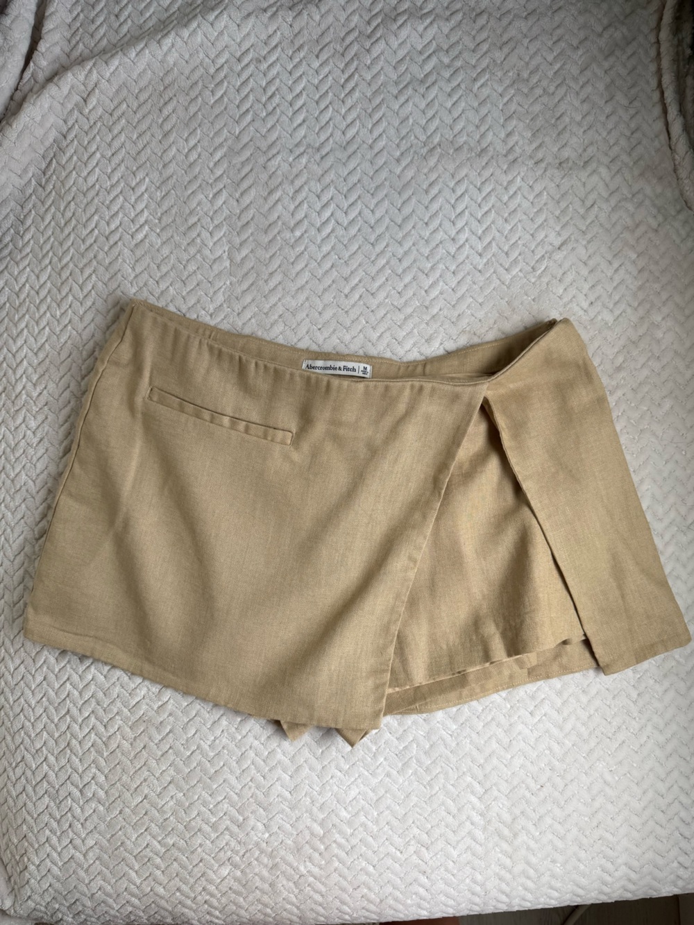 Abercrombie & Fitch Beige Wrap Skort
